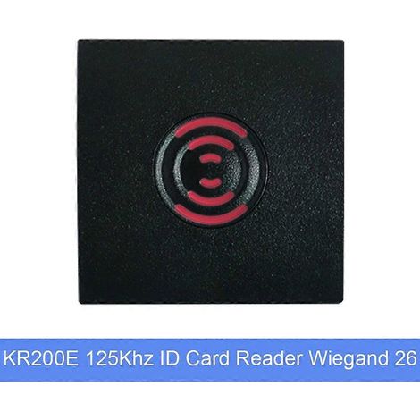 Lecteur de cartes de contrôle d'accès étanche IP65 125 kHz, lecteur de cartes à puce de proximité 13,56 MHz, lecteur de cartes Wiegand KR200E 125 kHz (1/5)