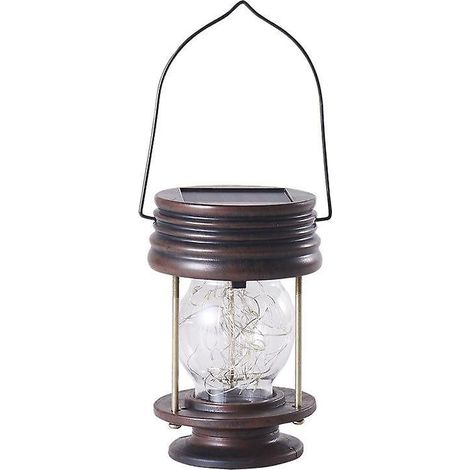 Lot de 2 lampes de jardin suspendues étanches pour extérieur