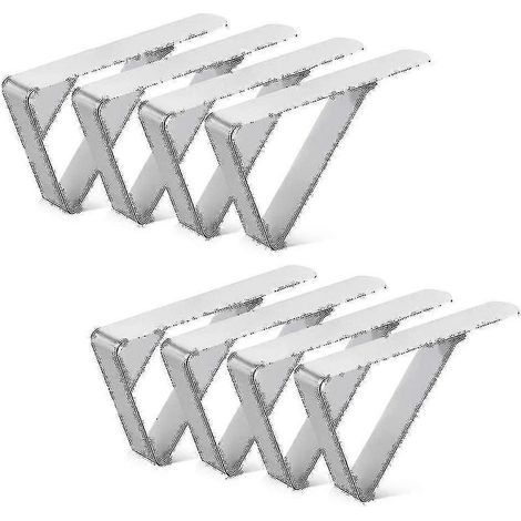 Set mit 12 Tischdeckenklammern aus Edelstahl – Verstellbare Metallklammern – sfygv (1/4)