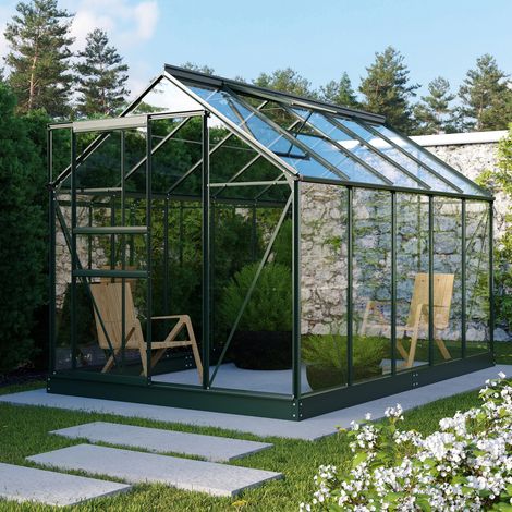 Vitavia Gewächshaus "Planet 6200" inkl. Fundament, smaragd, 6,2 m², 3 mm ESG (1/5)