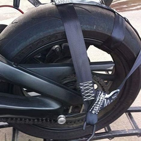 Sangles de Transport sécurisées Sangle d'arrimage Roue arrière Bande Solide en Polyester (1/5)