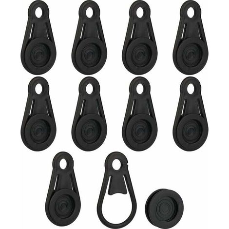 10 Pièces Clips de Bâche, Pince pour Bache, Pinces à Bâche Pinces à Pinces d'Arrimage pour Bâche pour Bâches de Voiture, Tentes, Auvents et Bâches de Piscine (1/5)