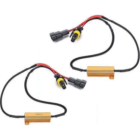 Stück 9005 LED-Lastwiderstandsdecoder 50W 6Ω für Scheinwerfer, Nebelscheinwerfer und Tagfahrlicht