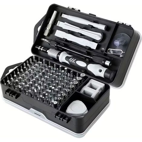 Kit tournevis de précision 120 en 1 avec embouts professionnels. Pour réparation de mobile, PC, foto, montre, etc.Outils de réparation pratiques (1/5)