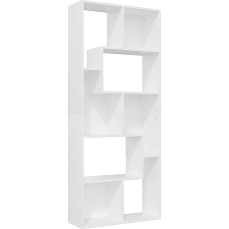 Maison Exclusive - Estantería librería madera contrachapada blanc