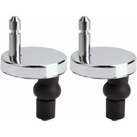 Lot de fixation abattant wc universels pour abattant de WC-Compatible avec la plupart des sièges de WC standards avec système d'abaissement automatique-Facile à installer (1/4)