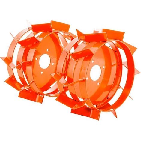 Roues métalliques 400x8 pour motobineuse et motoculteur (1/2)