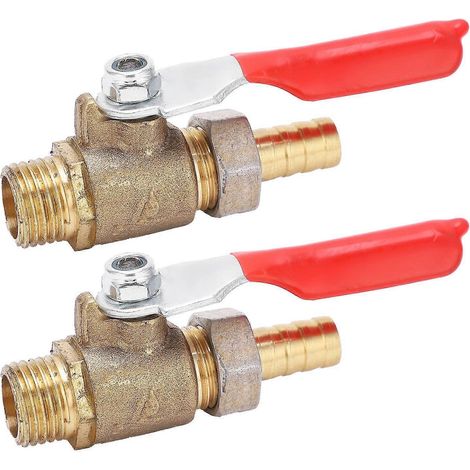 2 vannes à bille de 1/4 po, en silicone multicouche, résistantes à la corrosion et durables, accessoires pour compresseurs d'air (1/4)
