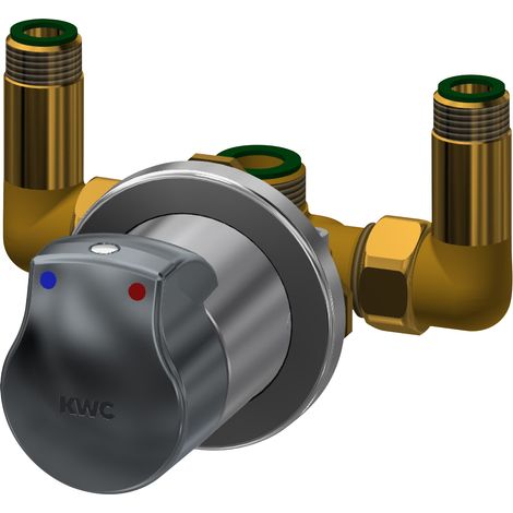 KWC AR Duscharmatur, AQUAMIX, hydr.,  mit Mischer, für Edelstahlverkleidung