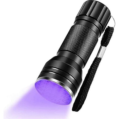 UV-Taschenlampe mit 21 LEDs zur Fleckenerkennung