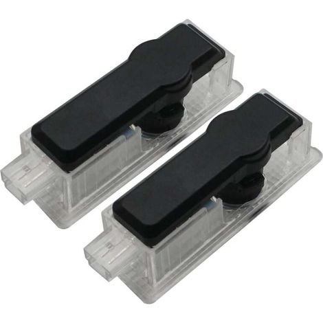 Lot de 2 projecteurs LED logo, compatible BMW série E F G, installation facile sans câblage, éclairage de porte ambiance (1/5)