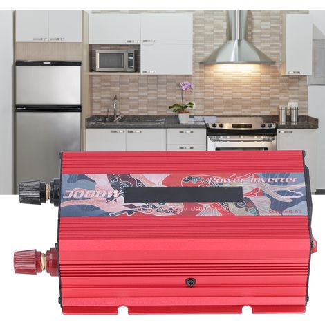 3000W Smart-Wechselrichter mit Display (Rot) (1/5)