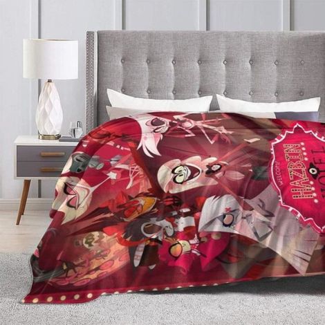 Couverture Naturelle Adulte - Angel Dust Hazbin Hotel - 125x150cm - Violet (1/4)
