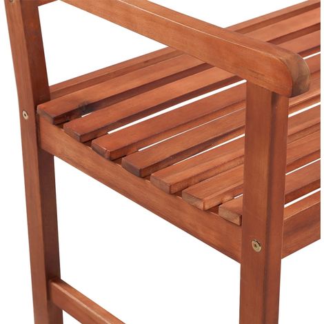 Banc de jardin meuble de patio d'extérieur terrasse avec coussin 120 cm bois d'acacia massif (1/5)
