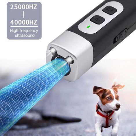 Dispositif Anti-Aboiement - 3 Modes Réglables - Lampe LED Intégrée - Portatif pour Chiens - 1 Pièce (1/5)