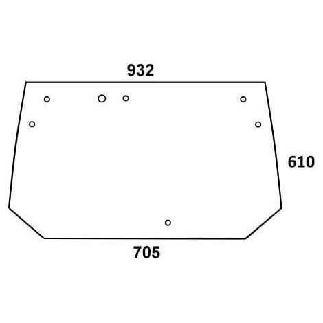 Vitre arrière UNIVERSEL 222812050010N
