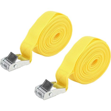 Sangle d'arrimage de 25 mm avec boucle en alliage de zinc pour le transport de divers bagages et marchandises, 4 m / 13,1 pi