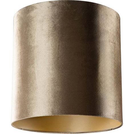 Velvet Lampshade Bronze with Gold Interior 40/40/40