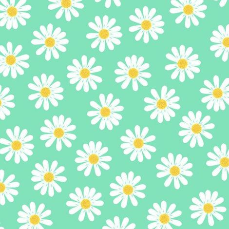 Braun & Company Servietten Motiv Dancing Daisies mint 33 x 33 cm 20er Pack
