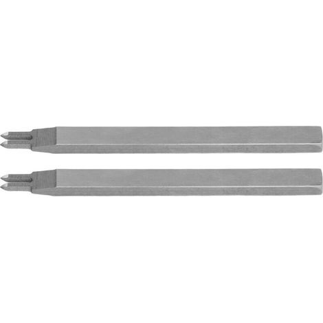 2 Pièces Poinçon Cuir 2 Pointes Acier Rapide DIY Outils de Maroquinerie pour Trous de 4mm (1/5)