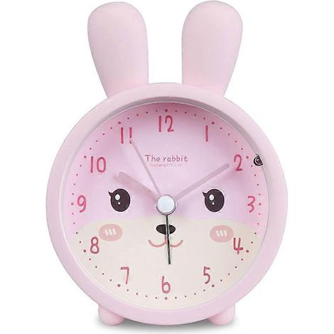 Réveil silencieux pour filles, réveil lapin pour enfants. (1/5)