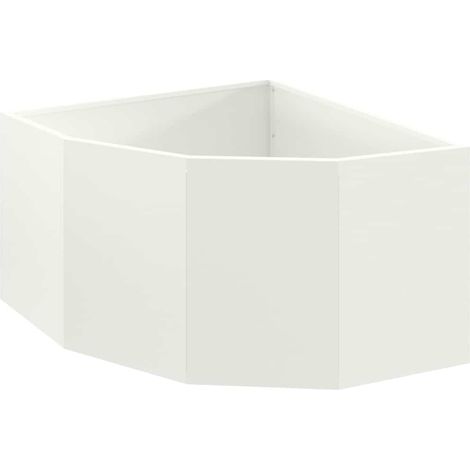 Maison Exclusive - Macetero de Esquina 60 x 60 x 35 cm Acero (1/5)