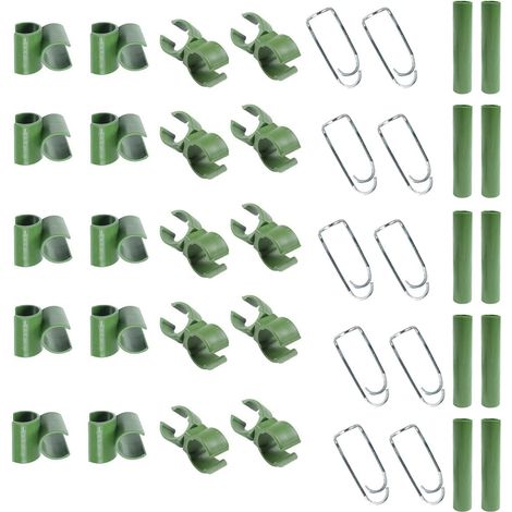Tuteurs pour Plantes - 40PCS Pince avec Connecteurs De Treillis pour Cage À Tomates 16 Mm Connecteurs, adapté à la Boucle d'accessoires pour connecter Un échafaudage de Jardin (1/5)