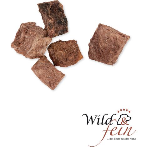 Wild & Fein Hundesnack Wildfleisch, gefriergetrocknet, 80 g