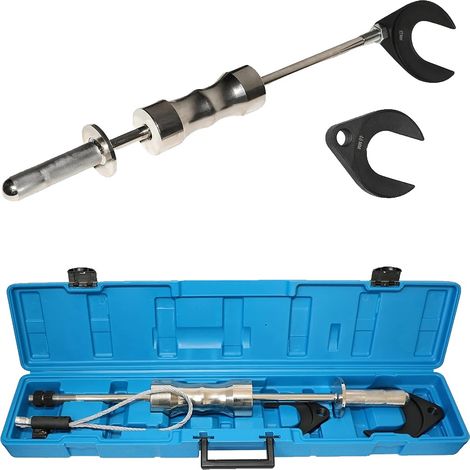 Extractor interno de juntas homocinéticas con martillo deslizante, de alta resistencia (4,7 kg), diseño ergonómico, compatible con horquillas de diversos tamaños. (1/5)