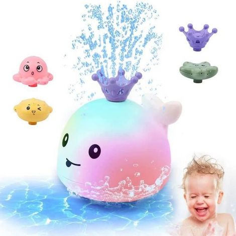 Jouet De Bain Baleine - Fonction Induction Sans Contact - Pour Piscine Intérieure Extérieure - Convient Aux Enfants À Partir De 3 Ans - 1 Pièce (1/4)