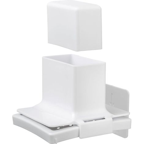 Wall Mounted Bathroom Towel Rack with Stainless Steel Shelf (1/5)