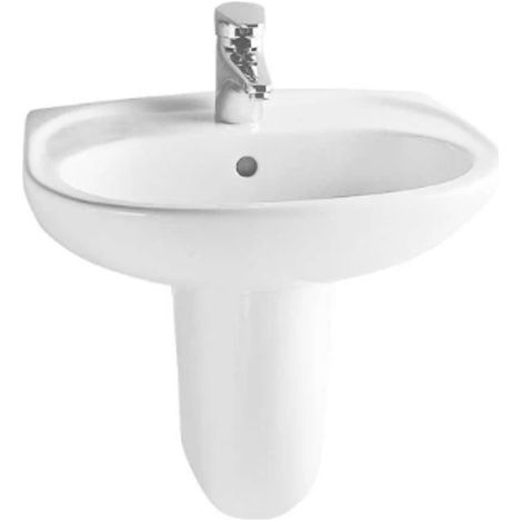 Media columna  blanco brillo para lavabo - Vitra Normus