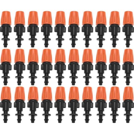 50Pcs Brumisation pour Irrigation Micro Goutte Kit Brumisateur, Arrosage Goutte à Goutte Buses de d'Irrigation par Egouttement de Jardin Réglable Ensemble d'Atomiseur de Tête d'Arroseuse (1/5)
