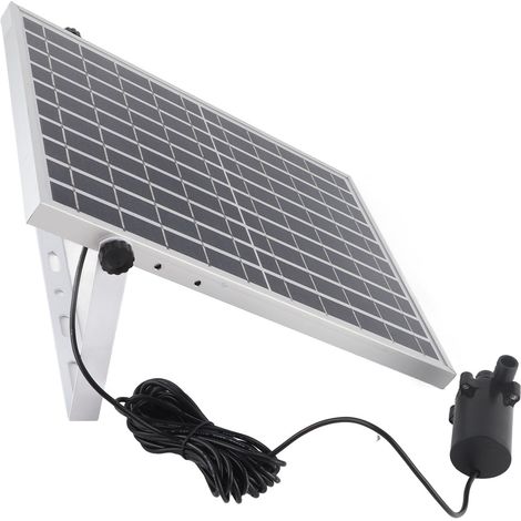Pompe solaire pour fontaine 10V 12W, plusieurs modes, kit de pompe à eau solaire anti-colmatage pour piscines, parcs aquatiques et jardins privés (1/5)
