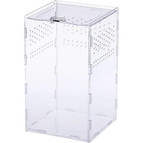 Boîte d'alimentation pour insectes en acrylique transparent pour l'élevage de petits reptiles 4 Si-XL- (1/5)