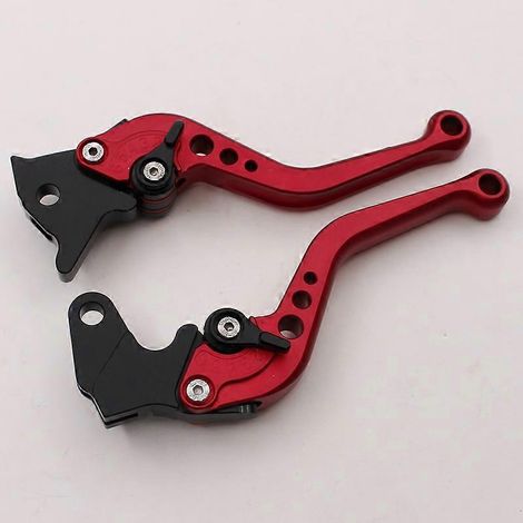 Accessoires pour Yamaha Motocross TTR250 DT250 : klaxon de frein modifié, poignée d'embrayage (rouge) (1/5)