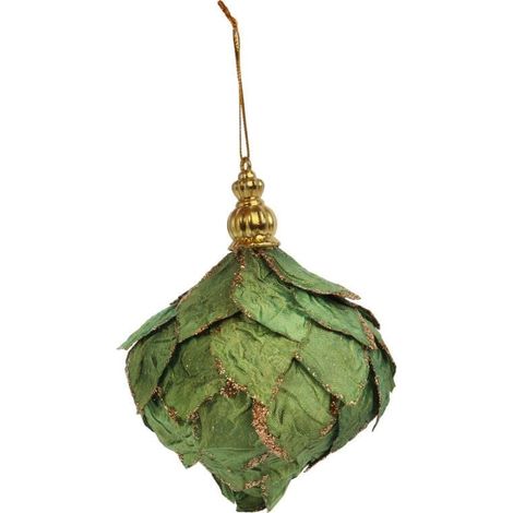 Spindelanhänger, grün, mit Glitzer, 10 cm (1/3)