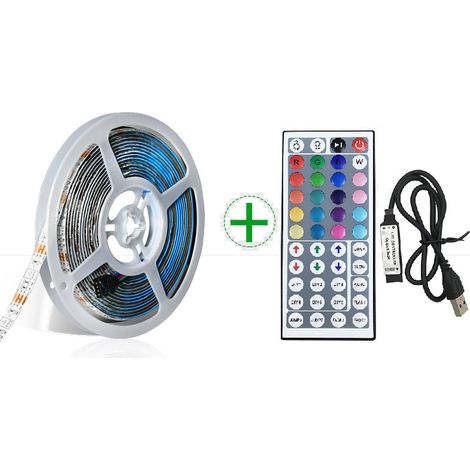 Kit de bande LED RGB 3M avec télécommande infrarouge 44 touches (1/4)
