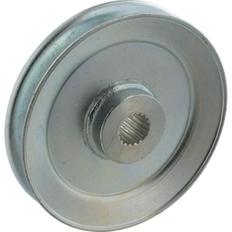 Poulie boite vitesse pour tondeuse autoportée – Axe intérieur 18 canelures diamètre 14mm – Diamètre extérieur 101mm – Hauteur 26mm – 1A646025770 – Tuff Torq
