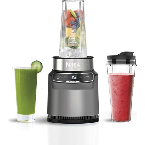 Mixeur avec Auto-iQ, mélange dans la tasse, commandes One Touch, faire des smoothies, des milkshakes et des friandises glacées, passe au lave-vaisselle, lames en acier inoxydable, 1000 W, 2 (1/5)