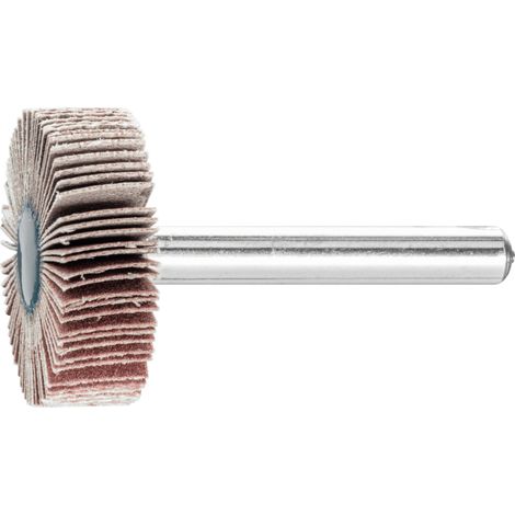 PFERD TOOLS Korund Fächerschleifer F Ø 30x10mm Schaft-Ø 6 mm A400 für Feinschliff und Finish 10 Stk (1/4)