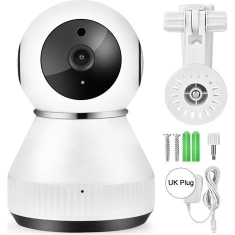 Caméra IP WiFi 720P, détecteur PIR sans fil, surveillance bébé, alimentation 100-240V, prise UK (1/5)