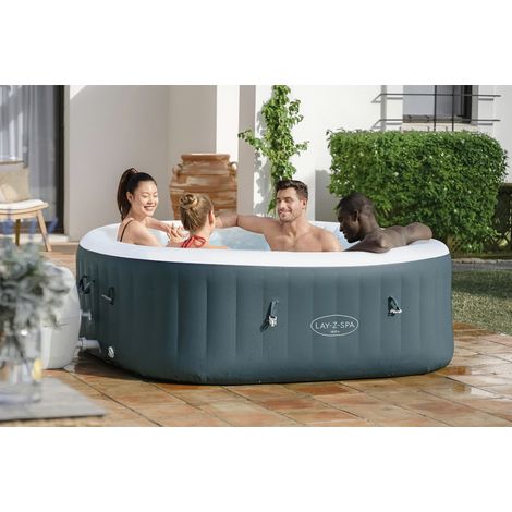 Bestway Whirlpool Outdoor für 4 Personen Lay-Z-Spa Ibiza AirJet Ø 180 x 66 cm Whirlpool