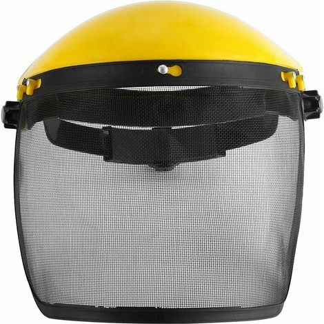 MASCHERA SCUDO PROTEZIONE OCCHI VISIERA DECESPUGLIATORE TAGLIAERBA GIARDINAGGIO (1/2)