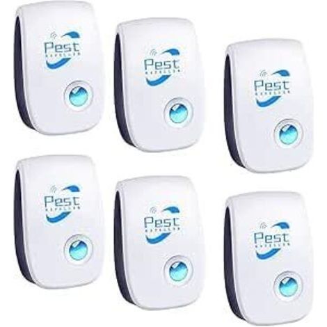 Répulsif Ultrason Anti-Rongeurs Insectes, 6 pcs Ultrason Anti Moustique Ultrason Souris et Rats, Intérieur Répulsif Électronique Insectes pour Souris, Rats Fourmis Araignées Moustiques (1/5)