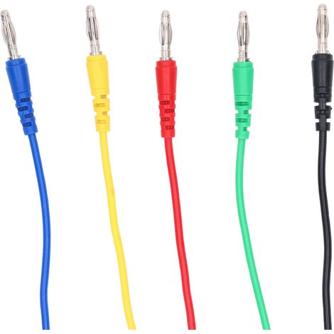 Kit de fils de Test de fiche banane, bonne conductivité, lectures rapides et précises, Kits électroniques professionnels pour l'industrie domestique (1/5)