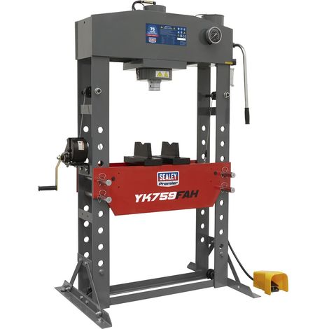 Sealey Premier Air/Hydraulic Floor Type Press with Foot Pedal 75 Tonne (1/2)