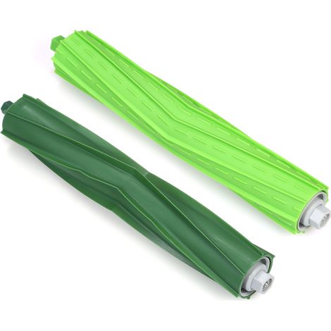 Ortviai Brosse rotative de rechange pour iRobot Roomba i7/i7+/i7 Plus/E5/E6/E7 – Lot de 2 pièces en plastique et caoutchouc