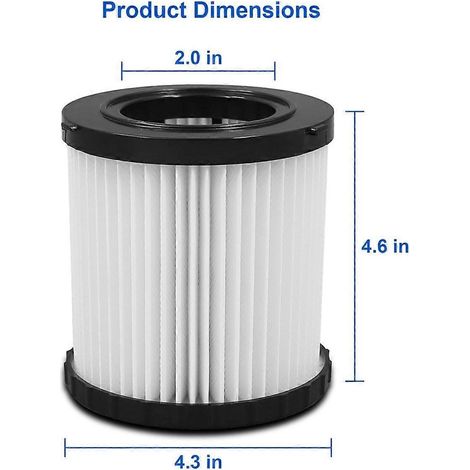 Filtres pour aspirateur DCV580H, DCV581H et DCV5801H (20 V), filtre de rechange lavable et réutilisable à haute efficacité (1/4)