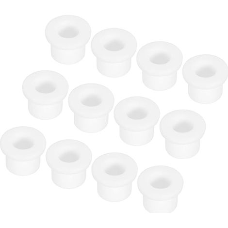 15 Pcs Rubber Cable Grommets T Shape Diameter 14mm Inner Diameter 9mm Height 12mm White Flexible for Cables and Hoses (1/5)